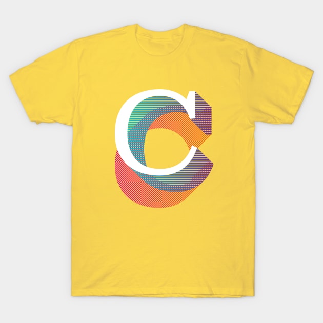 Letter C T-Shirt by MplusC